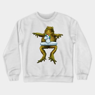Swim ring frog Crewneck Sweatshirt